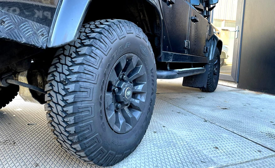 Land Rover velgen met Goodyear banden