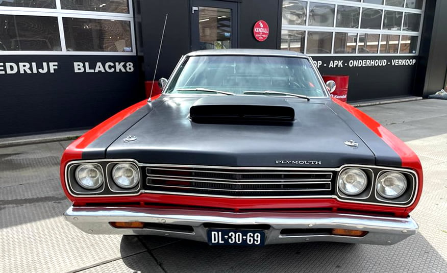 Te koop 1969 Plymouth Roadrunner 440 big block LPG kenteken California import geen roest Mopar muscle car in Nederland