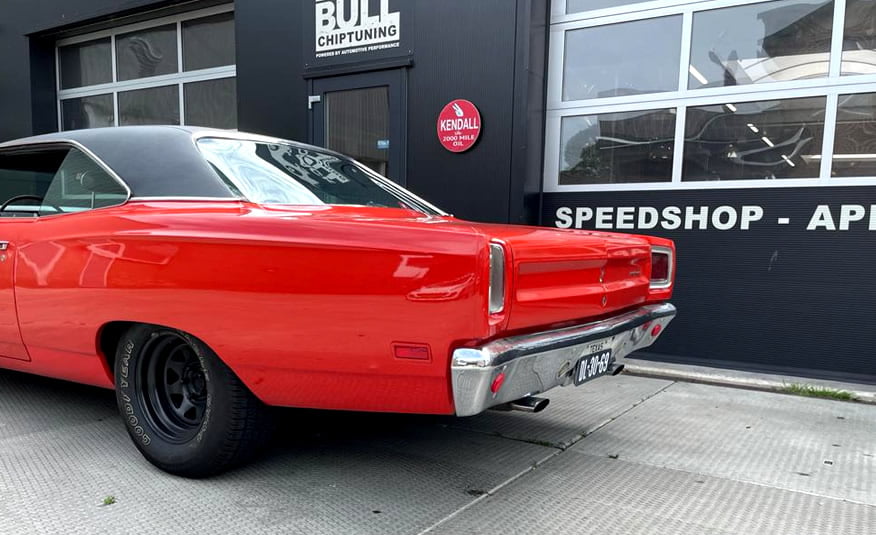 Te koop 1969 Plymouth Roadrunner 440 big block LPG kenteken California import geen roest Mopar muscle car in Nederland