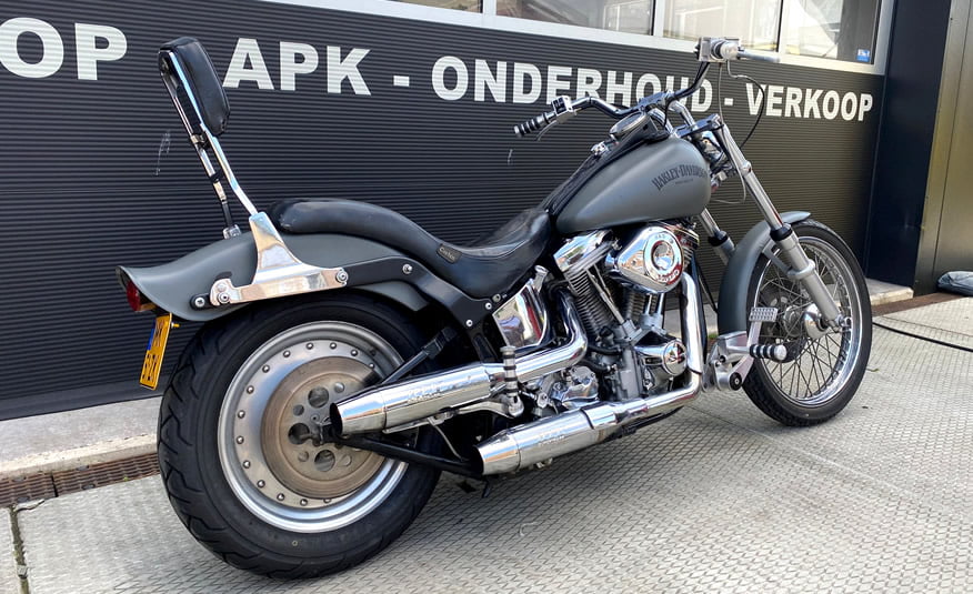 Te koop bij de Harley Davidson specialist in Castricum Noord Hollannd: 1986 Harley Davidson FXSTC 1340cc