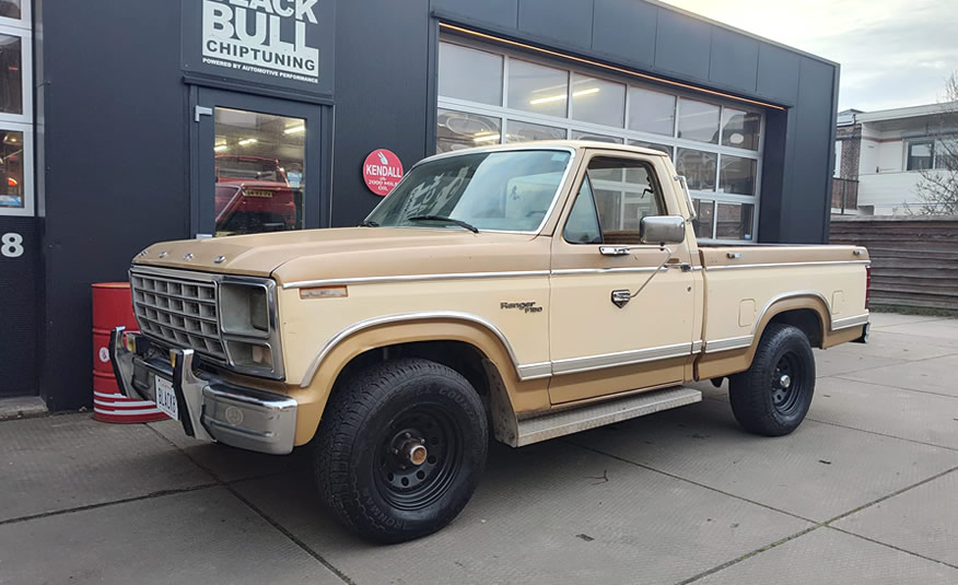 Ford F150 bullnose 1980 lak en carrosserie detail