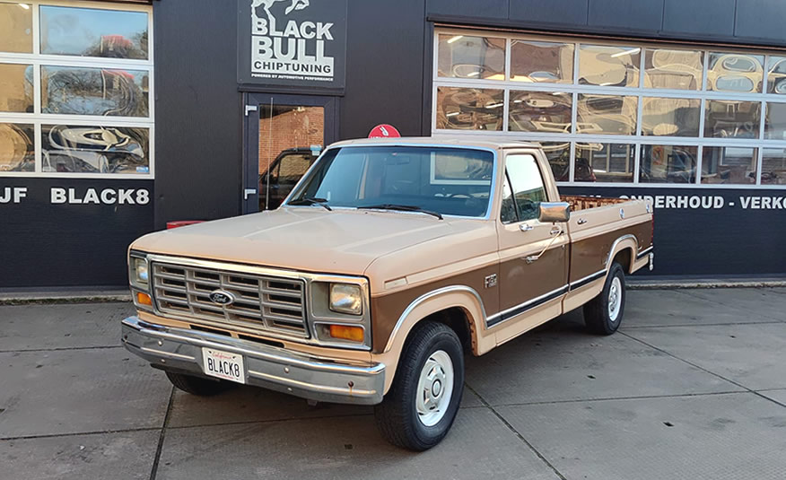 achterzijde Ford F150 1986 pickup truck USA