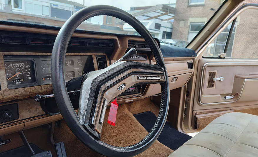 stuurwiel en cruise control van een Ford F150